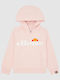 Kinder-Sweatshirt mit Kapuze und Taschen Rosa Isobel