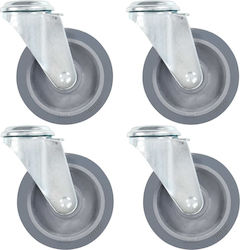 vidaXL Wheel Wheels Swivel 4pcs 100mm