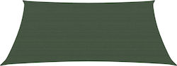 vidaXL Rectangular Umbrela Sail Verde Cu cerc 3...