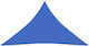 vidaXL Dreieck Sonnensegel Blau 2.5x2.5x3.5m 160gr/m² hergestellt aus HDPE 160gr/m²