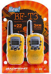 Baofeng BF-T3 Walkie Talkie cu Ecran Monocrom Set 2buc în Culoarea Portocaliu