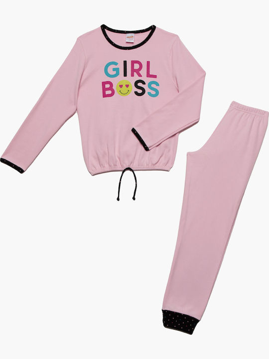 Minerva Kids' Pajamas Winter Pink Dots