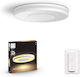 Philips Hue Being Smart Πλαφονιέρα Οροφής 34.8εκ. Λευκή με Ενσωματωμένο LED και Τηλεχειριστήριο