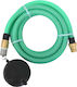 vidaXL 151051 Tubing Suction Green with Brass Connectors 20m 25mm
