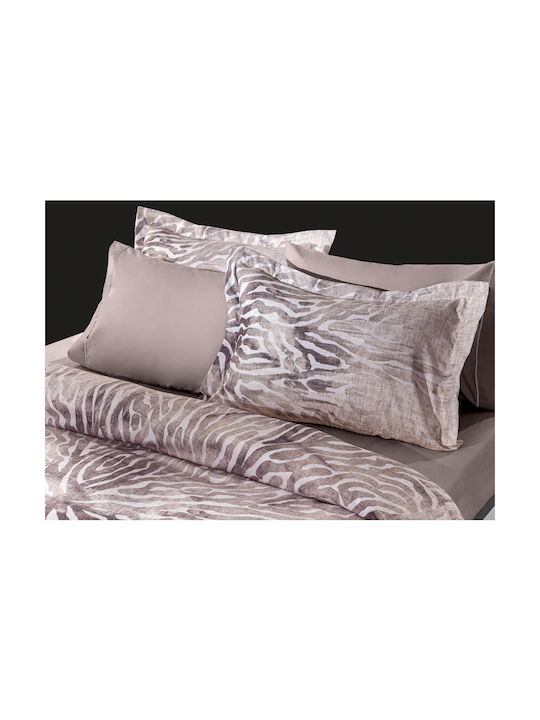 Guy Laroche Relievo Pillowcase Set Oxford Dusty Pink 50x70cm.