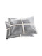 Guy Laroche Astra Σετ Μαξιλαροθήκες Φανελένιες Silver 50x70εκ.