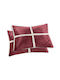 Guy Laroche Astra Pillowcase Set Flannel Wine 50x70cm.