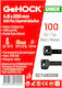 GeHock Δεματικά Καλωδίων Πλαστικά 200mmx4.8mm σε Μαύρο χρώμα (100τμχ) (148200)