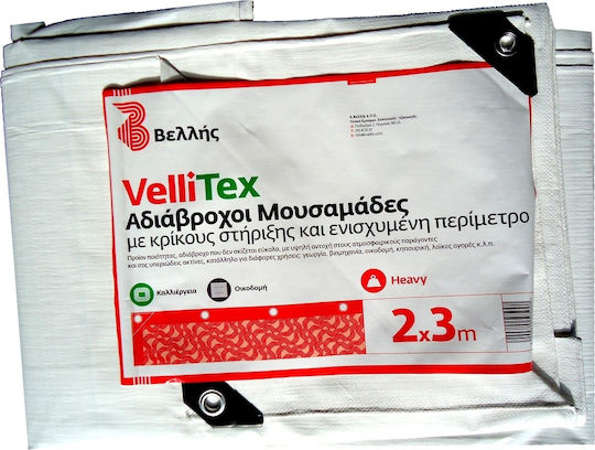Vellis Водоустойчив Брезент 190гр/кв.м 2x3м. Тежък товар Бял