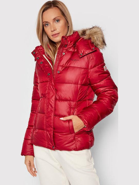 Pepe Jeans June Κοντό Γυναικείο Puffer Μπουφάν ...