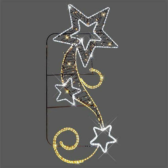 Eurolamp Crăciunesc Decorativ Suspendata Stea Plastic Alb 73x1.3x175buc 1buc