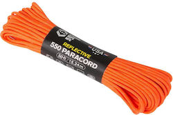 Mil-Spec 550 Paracord Rope with Length 15m Reflective Rope 15m Neon Orange Mil-Spec 550 Paracord Rope with Length 15m Reflective Rope 15m Neon Orange