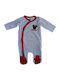 Disney Minnie Mouse Babystrampler Langärmliges Samt Gray
