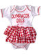 olympiakos Baby-Body-Set Kurzärmelig Rot