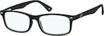 Montana Eyewear Acetate Blue Light Blocking Glasses in Negru Color