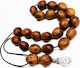 Scented Nutmeg Worry Beads with 23 Beads Brown 32cm