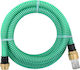 vidaXL 151050 Tubing Suction Green with Brass Connectors 20m 25mm