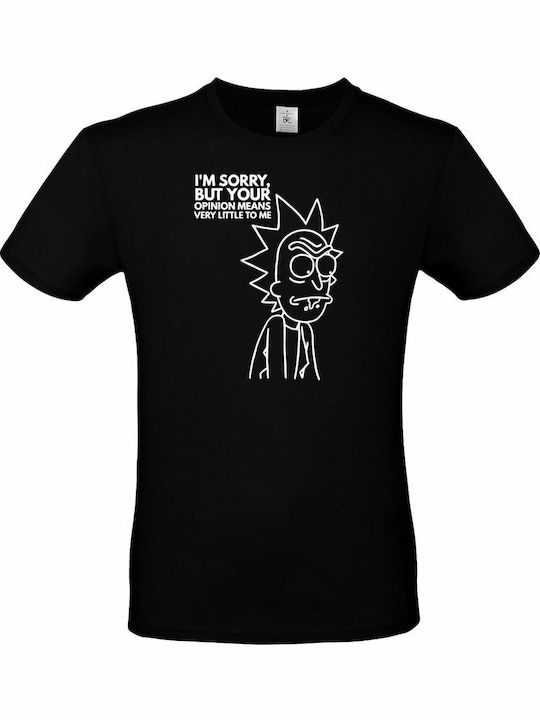 Pegasus Rick și Morty I'm Sorry Tricou Negru Din Bumbac
