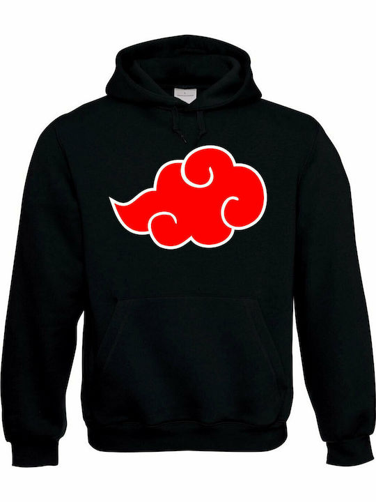 T-shirt Studio Akatsuki Cloud Hanorac cu glugă Naruto Negru