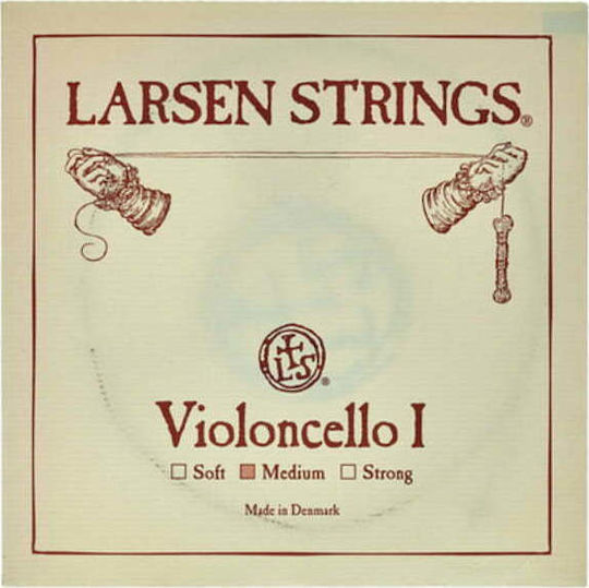 Larsen Single Stainless Steel String for Cello 4/4 Original Cello A (La) Medium 4/4