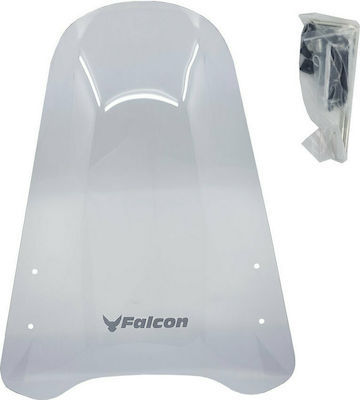 Falcon Motorcycle Windshield & Windscreen Transparent Visor 56x50εκ. ΜΠΑ-3518-006