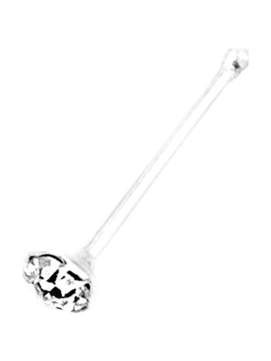 Poco Loco Nose Piercing Earring From White Silver