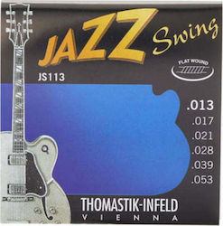 Thomastik Set of Strings for Electric Guitar Jazz Swing Medium