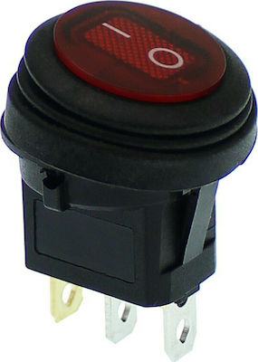 On-Off switch Rocker Waterproof Red 1pcs