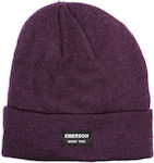 Emerson Beanie Unisex Σκούφος Πλεκτός Wine