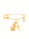 Safety pin In Yellow Gold