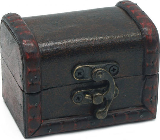 Mini Small Treasure Decorative Wooden Trunk 7.5x5x5cm