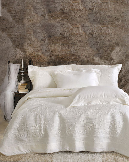 Rythmos Krispa Set Bridal Blanket Double Bed with 2 Pillowcases 235x250 cm