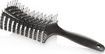 Xanitalia Brush Nylon Brush Hair for Hair Styling Black