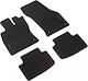 Lampa Set of Front and Rear Mats 4pcs for Volkswagen Golf Sportsvan Audi A3 2012-2020 Black