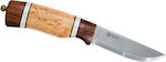 Helle Hunting Scabbard Knife Brown with Blade made of Stainless Steel in Sheath