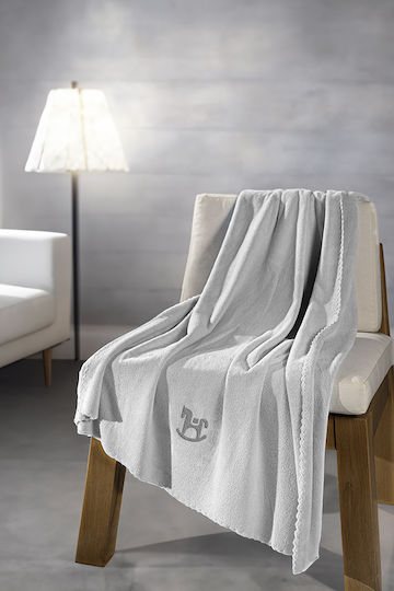 Guy Laroche Pătură Pătuț Boy Toy Fleece Gri 100x140cm