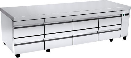 Niki Inox Workbench Fridge Without Motor H64xW195xD60cm