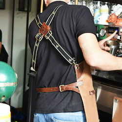 Tips Șorț Barista / Barman Corp întreg Tips Maro