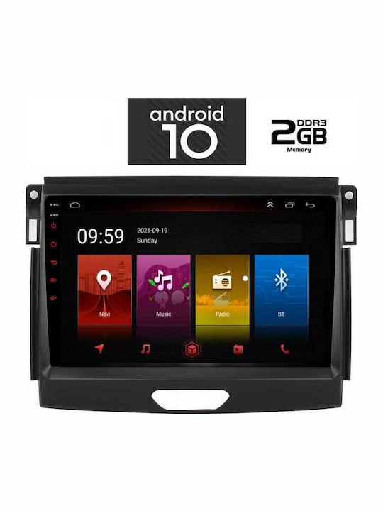 Lenovo Car-Audiosystem für Audi A7 Ford Ranger 2015-2018 (Bluetooth/USB/AUX/WiFi/GPS) mit Touchscreen 9" IQ-AN X4762_GPS