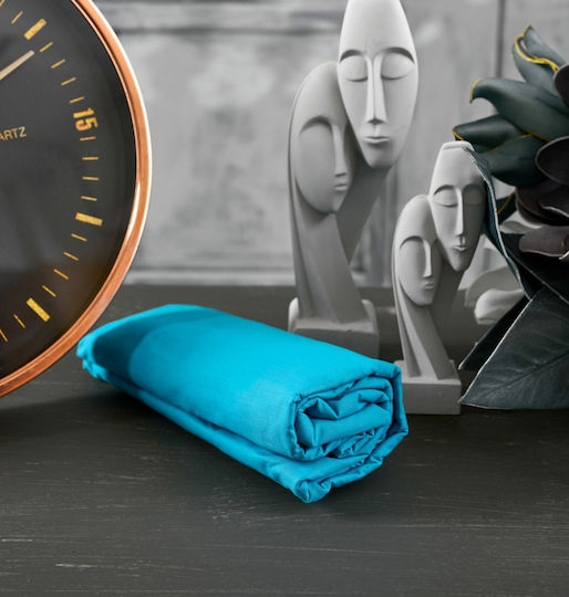 Cokitex Sheet Double with Elastic 150x200+25cm. Angel Aqua