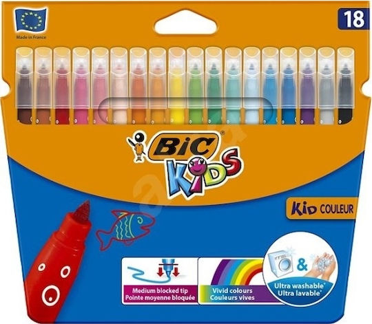 BIC Visacolor XL Μαρκαδόροι Ζωγραφικής Χονδροί Σετ 18 χρώματα