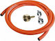 Alfagomma Gas Hose with Length 1.5m with Ruxuni Orange