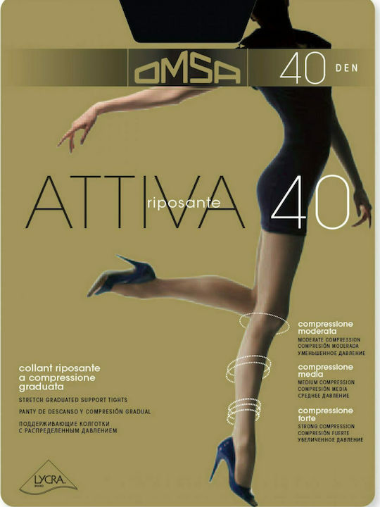 Omsa Attiva Γυναικείο Καλσόν 40 Den Σύσφιξης Daino