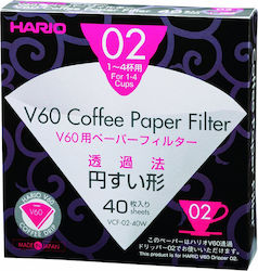 Hario V60 02 Coffee Paper Filter 40pcs