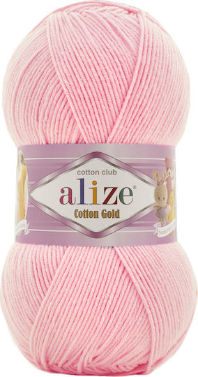 Alize Cotton Knitting Yarn Cotton Gold 518 Ροζ 330m 100gr