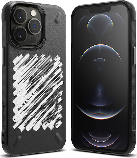 Ringke Onyx Durable Back Cover Plastic Black Design Paint (iPhone 13 Pro)