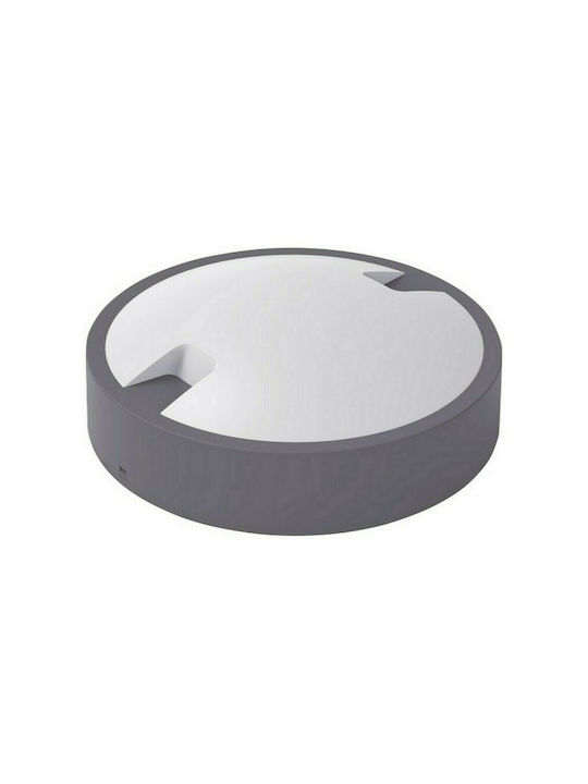 Spot Light Waterproof Wall-Mounted Outdoor Ceiling Light IP65 with Integrated LED Gray