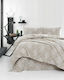 Rythmos Duvet Cover Set Cotton Single with Pillowcase 160x250 Emblem Beige