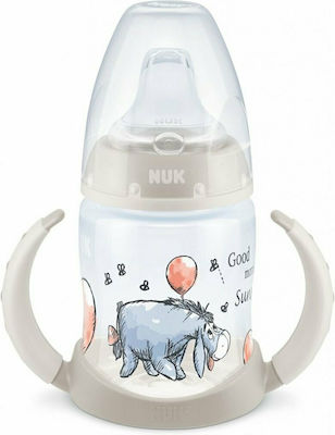 Nuk First Choice+ Disney Winnie the Pooh Educational Sippy Cup Silicone with Handles Garry Grey for 6m+m+ 150ml