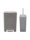 Viomes 85.185285/7 Plastic Toilet Brush and Bin Set with Soft Close Lid 7lt Gray